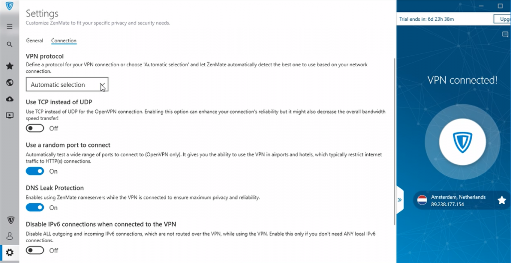 Zenmate VPN Windows instellingen