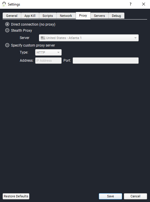 Torguard Windows Proxy instellingen