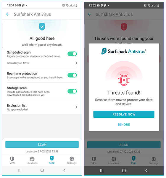 Surfshark Antivirus Android