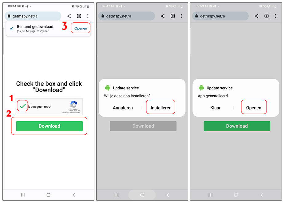 mSpy op Android installeren - spyware op telefoon