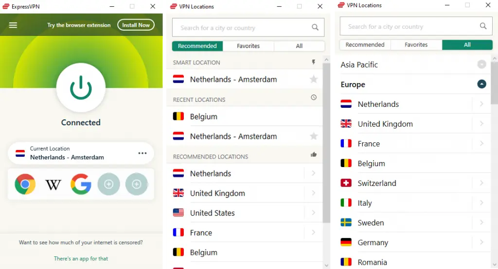 EpxressVPN android app